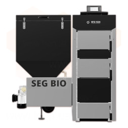 Котел твердотопливный пеллетный CLASSIC SEG Bio-100 PLATINUM LEFT 100 kW (750-1000 кв.м) левый + лямбда зонд Metal-Fach