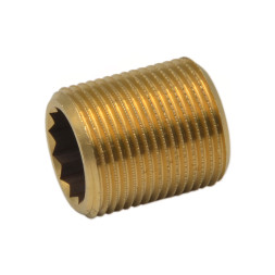 Довгий ніпель латунний Ø3/4″ x 30 мм (шестигранник) FP Pattaroni/SANHA F205