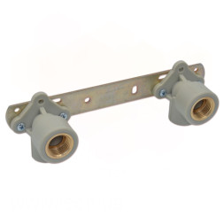Планка плоска монтажна сталева (P7271F) PP-R Ø20 х 1/2″ В мм L=150 мм