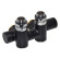 Вузел радіаторний BLACK MATTE Ø1/2″ x 3/4″ EK DX (правий) TWIN COMBI (підкл. тену) 50 мм Carlo Poletti Srl