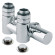 Вузел радіаторний ХРОМ Ø1/2″ x 3/4″ EK DX (правий) TWIN COMBI (підкл. тену) 50 мм Carlo Poletti Srl