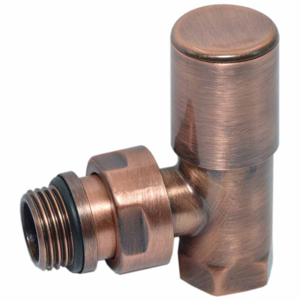 Кран радіаторний кутовий BRUSH COPPER Ø1/2″ COMPACT Carlo Poletti Srl