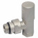 Кран радіаторний кутовий SATIN NIСKEL Ø1/2″ COMPACT Carlo Poletti Srl