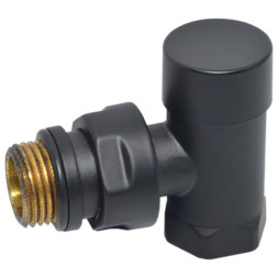 Кран відсікаючий кутовий BLACK MATTE Ø1/2″ COMPACT Carlo Poletti Srl