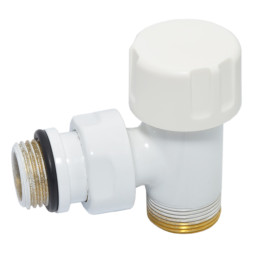 Термоклапан кутовий БІЛИЙ Ø1/2″ х 24-19 COMPACT-THERMO-V1 Carlo Poletti Srl