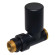 Кран-термостат прямий BLACK MATTE Ø1/2″ х 24-19 COMPACT Carlo Poletti Srl