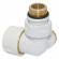 Термоклапан трьохосьовий БІЛИЙ корпус + штуцер Ø1/2″ х 24-19 DX (правий) FIRST CORNER Carlo Poletti Srl