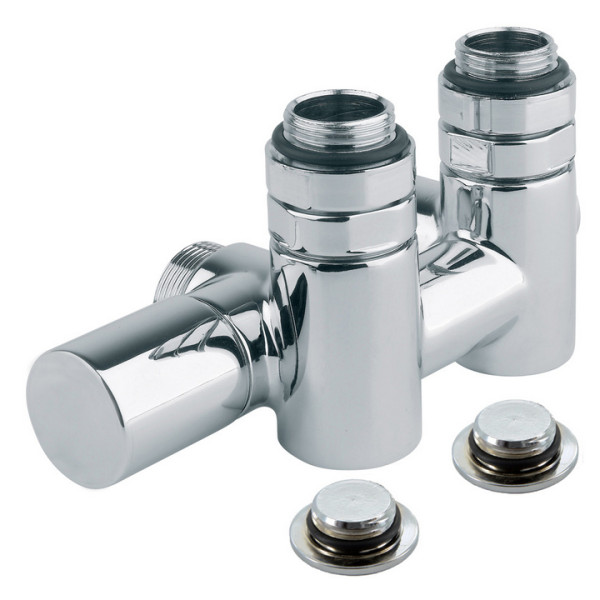 Вузел радіаторний ХРОМ Ø1/2″ x 3/4″ EK SX (лівий) TWIN COMBI (підкл. тену) 50 мм Carlo Poletti Srl