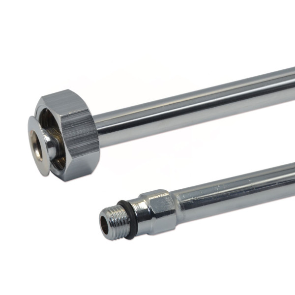 Трубка для змішувача М10 х 1/2″В хромована L=1,2 м VA Albertoni srl