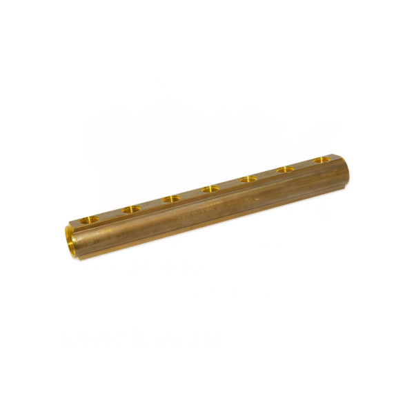 Колектор Ø1″ х 7 х 1/2″ ВР латунь з отвором для ПВ 3/8″ I=50 мм BIANCHI