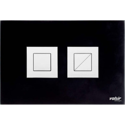 Клавиша (пневматика) BLACK & WHITE AC Black (глянцевая квадратная) Valsir S.p.A.