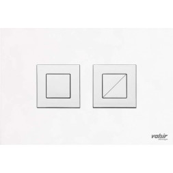 Клавиша (пневматика) BLACK & WHITE AC white (глянцевая квадратная) Valsir S.p.A.