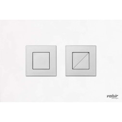 Клавиша (пневматика) BLACK & WHITE AC white (матовая квадратная) Valsir S.p.A.