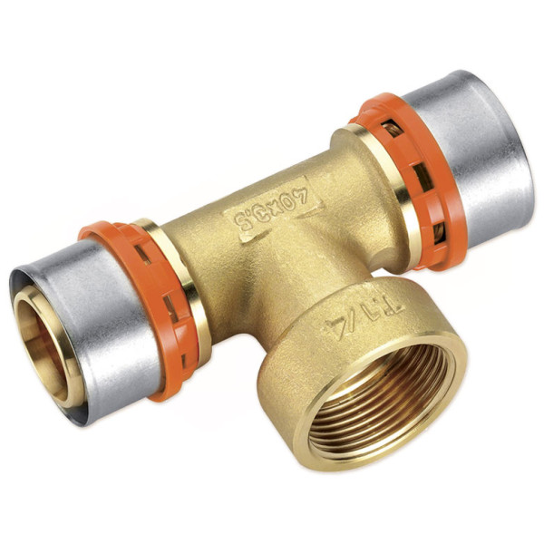 Трійник з внутрішньою різьбою (прес) Ø40 х 1 1/4″ В х 40 Idrosanitaria Bonomi S.p.a.