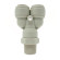 Трійник Y подібний Ø3/8″ (трубка) х Ø3/8″ ЗР х Ø3/8 (трубка) Polyacetal CDC Fluidtech Europe S.r.l.