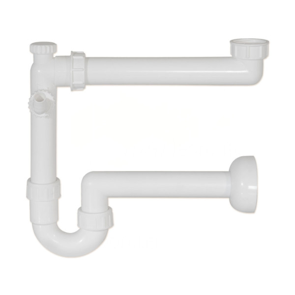 Сифон для мийки з підключенням пральної машини Ø40 x 1″ / 1 1/2″ Ghidini SpA