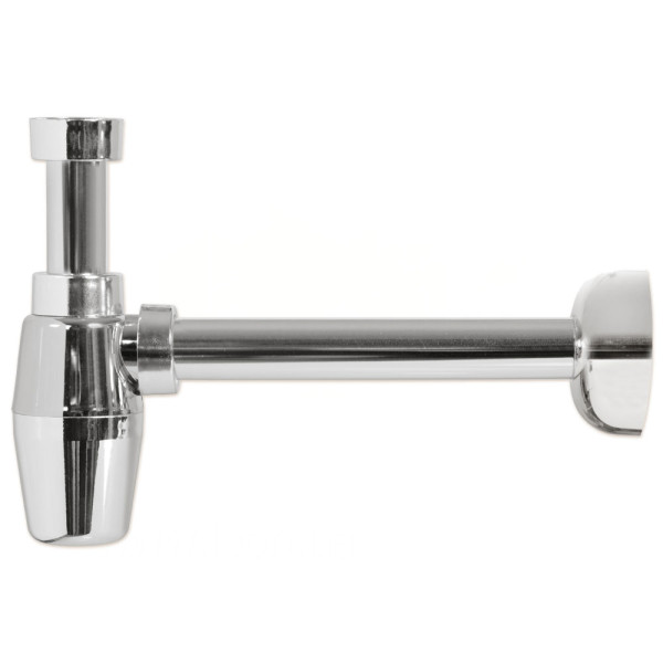 Сифон пластиковий ХРОМ для умивальника (під автопробку) GIOVE Ø32 х 1 1/4″ Ghidini SpA