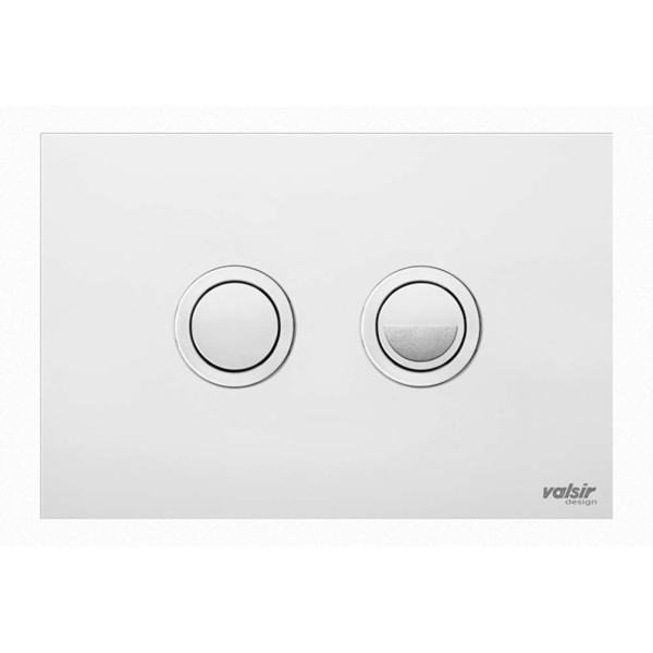 Клавіша (пневматика) INOX Polished stainless steel (глянцева кругла) Valsir S.p.A.