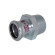 Перехідник сталевий Ø108 х 4″ З оцинкований (опалення) STEELPRES® RM