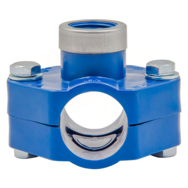 Хомут для врізки LABLU Ø32 х 3/4″ В PN16 PP-B (УФ захист) UNIDELTA