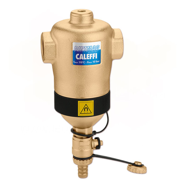 Дешламатор з магнітом горизонтальний DIRTCAL® Ø2″ ВВ 0÷110°C 10 bar 5 μm Caleffi S.p.a