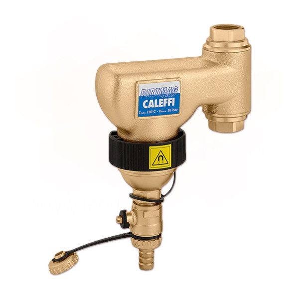 Дешламатор з магнітом вертикальний DIRTCAL® Ø1″ ВВ 0÷110°C 10 bar 5 μm Caleffi S.p.a