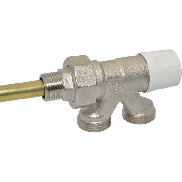 Кран нижнього підключення алюмінієвого радіатора + трубка Ø1/2″ BIANCHI F.lli S.p.A.