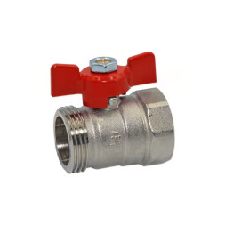 Кран коллектора прямий Ø1″ ВЗ (red/червоний) BIANCHI F.LLI S.P.A.