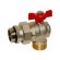 Кран-американка кутовий 1″ ЗЗ (red/червоний) ″метелик″ 0÷110 °C BIANCHI F.LLI S.P