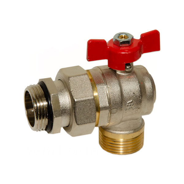 Кран-американка кутовий 1″ ЗЗ (red/червоний) ″метелик″ 0÷110 °C BIANCHI F.LLI S.P