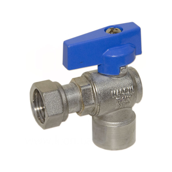 Кран кутовий Ø1/2″ В х 3/4″ В з накидною гайкою (blue/синій) BIANCHI F.lli S.p.A.