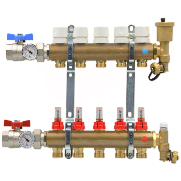 Колектор в зборі з витратомірами Ø1″ x 11 x 3/4″ ЗР BIANCHI F.lli S.p.A.