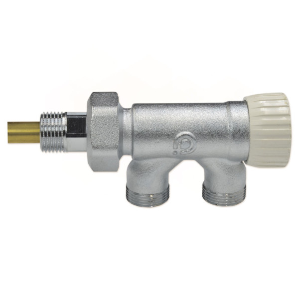 Кран нижнього підключення радіатора Ø1/2″ x 23 p. x 1,5 (проток 100%) Caleffi S.p.a
