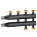 Сталевий колектор Ø1 1/4″ З x 1 1/2″ В (накидні гайки) 2+1 пари 125 мм 10 bar 5÷110°C Caleffi S.p.a.