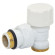 Термоклапан кутовий БІЛИЙ корпус+штуцер Ø1/2″ х 24-19 FIRST THERMO Carlo Poletti Srl