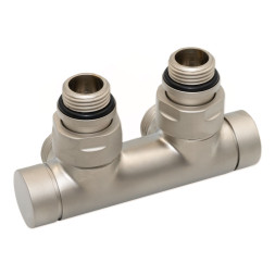 Узел отсекающий TWIN SATIN NICKEL угловой Ø1/2″ С x 3/4″ EK 50 мм Carlo Poletti Srl