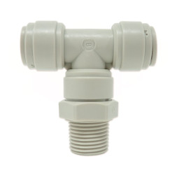 Тройник Ø1/4″ (трубка) х Ø1/4″ЗР х Ø1/4″ (трубка) Polyacetal CDC Fluidtech Europe S.r.l.