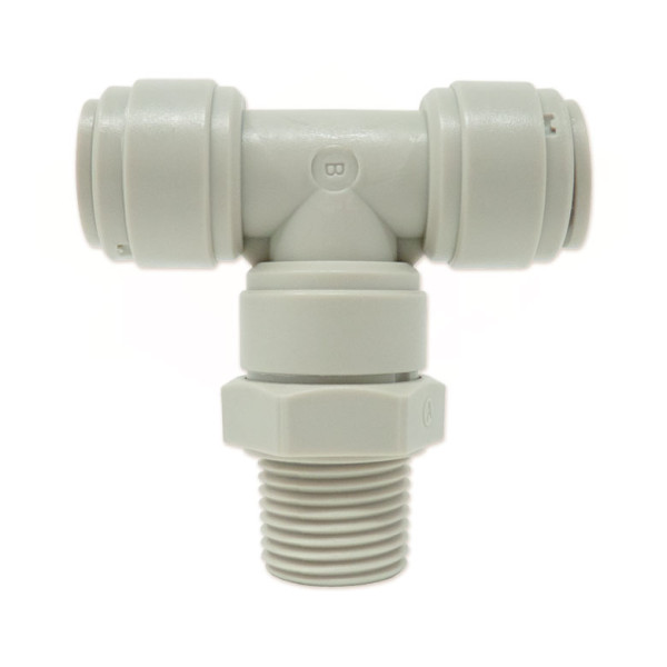 Трійник Ø3/8″ (трубка) х Ø1/4″ЗР х Ø3/8 (трубка) Polyacetal CDC Fluidtech Europe S.r.l.