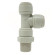 Трійник Ø1/4″ (трубка) х Ø1/4″ (трубка)х Ø1/4″ЗР Polyacetal (HRST1/4-N02G) CDC Fluidtech Europe S.r.l