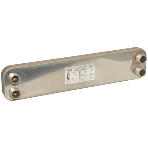 Теплообмінник ZB 500 (INOX AISI 316L) 10 пластин 4 x Ø1″G -50/+200°C Zilmet S.p.A.