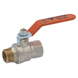 Кран шаровый SOLAR Ø1/2″ ВЗ 180°C Tiemme Raccorderie Spa