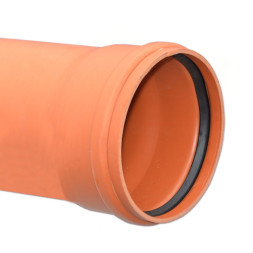 Труба для зовнішньої каналізації SN8 Ø400 x 11,7 мм L=3000 мм PVC Valrom Україна