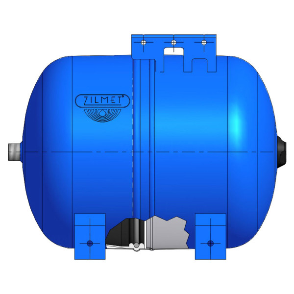 Бак розширювальний горизонтальний HYDRO-PRO 24 л 1″G Ø300 H=333 мм 10 bar –10+99 °C Zilmet S.p.A.