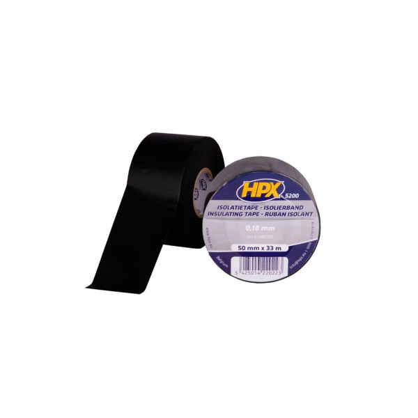 IB5033 Лента ПВХ изоляционная HPX52300 50 мм х 33 м черная (пленка) HPX