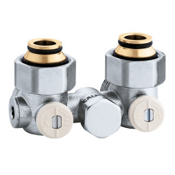 301350 Кран нижнего подключения стального радиатора Ø3/4” x 3/4” угловой 50% Caleffi S.p.a.