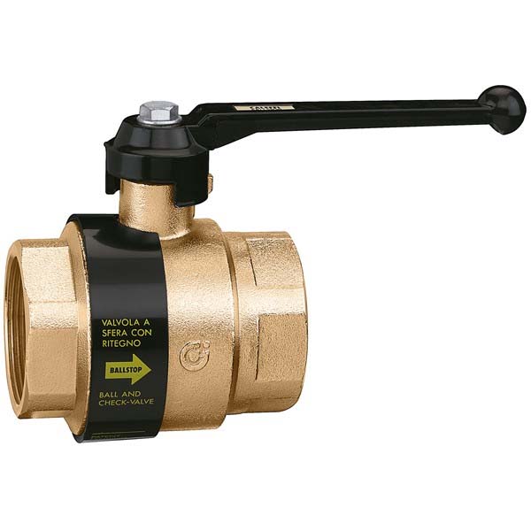 323080 Кран шаровой BALLSTOP с обратным клапаном Ø1 1/2” 16 bar Caleffi S.p.a.
