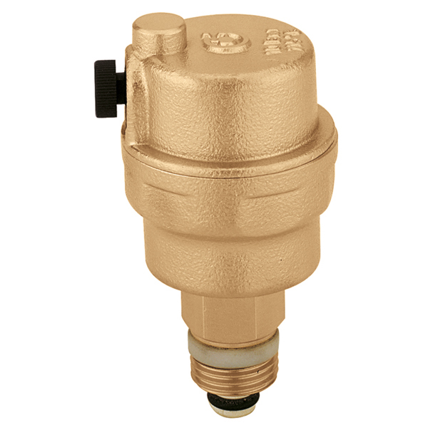 502543 Воздухоотводчик ROBOCAL по авт. вертикальный + клапан Ø1/2″ C 110°C 10 bar Caleffi S.p.a