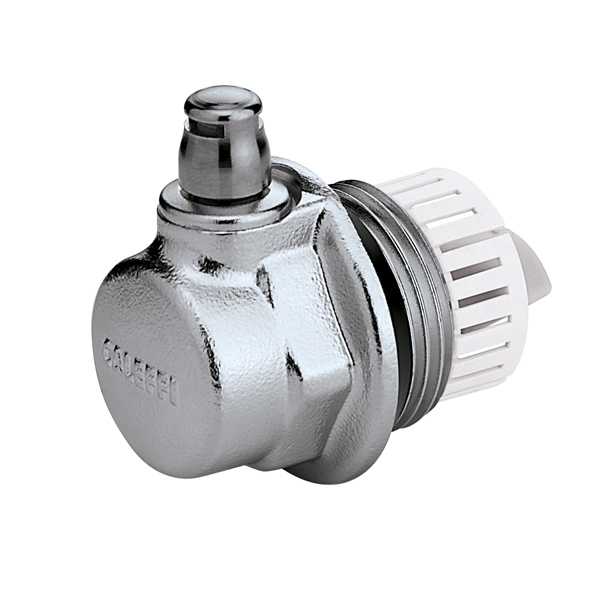 507621 Воздухоотводчик радиаторный AERCAL® автоматический Ø1″ левая резьба 100°C 10 bar Caleffi S.p.a