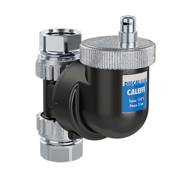 551806 Деаэратор универсальный DISCALSLIM® Ø1″ ВВ технополимер 0÷110°C 3 bar Caleffi S.p.a.