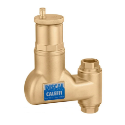 551905 Деаэратор вертикальный DISCAL® Ø3/4″ ВВ 0÷110°C 10 bar Caleffi S.p.a.